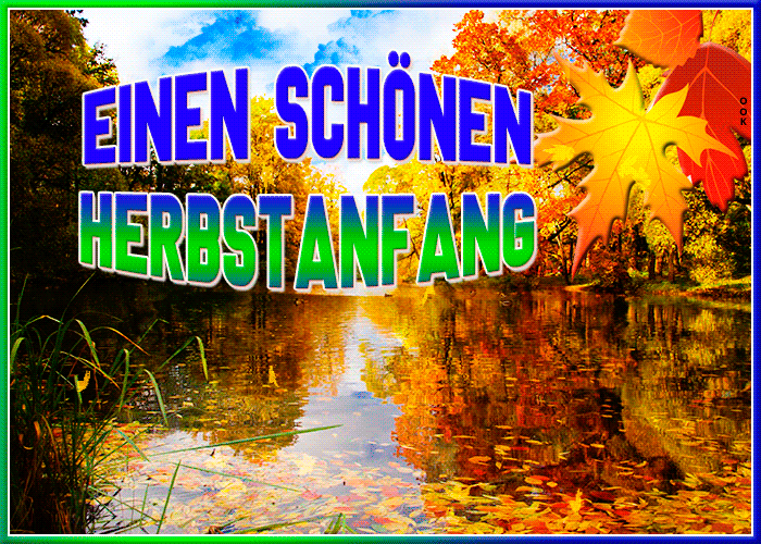 Postcard herbstanfang
