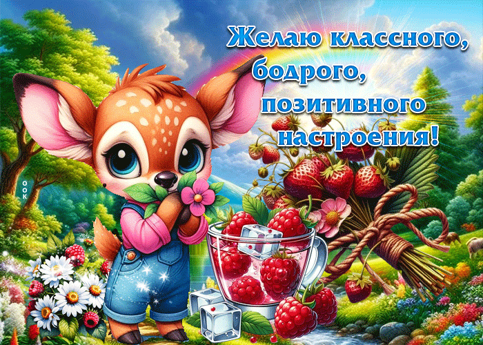 Picture искренняя гиф-открытка, классного и бодрого настроения