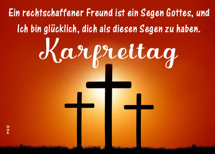 Postcard karfreitag