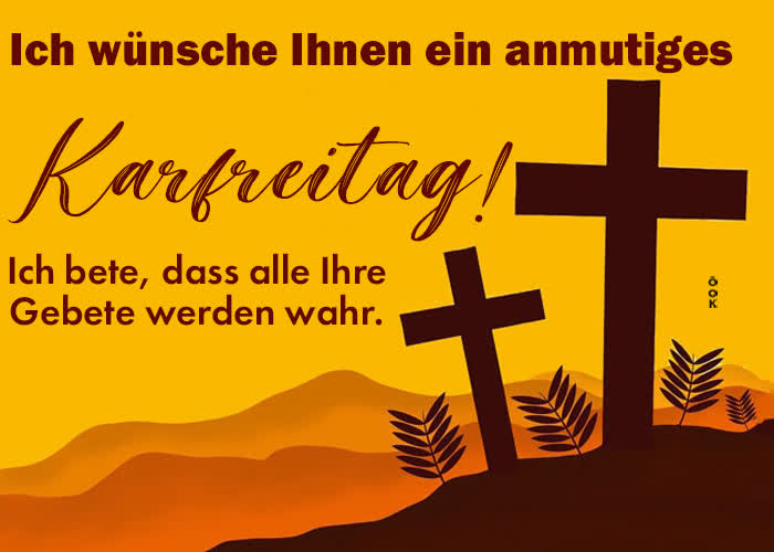 Postcard karfreitag