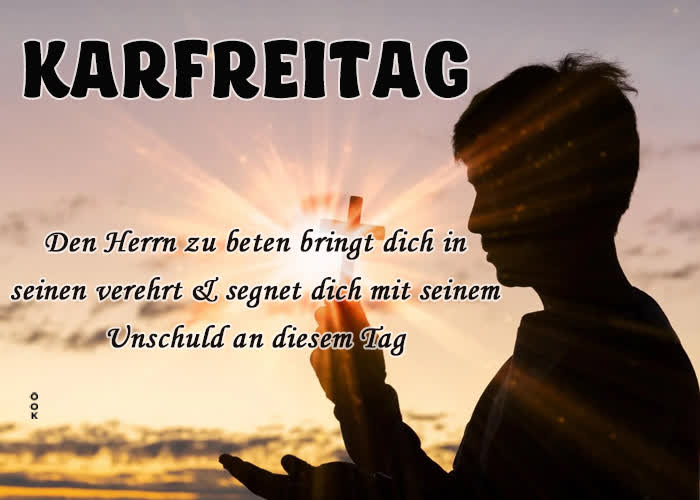 Postcard karfreitag