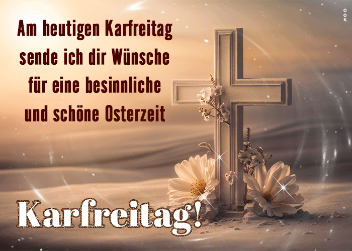 Postcard karfreitag