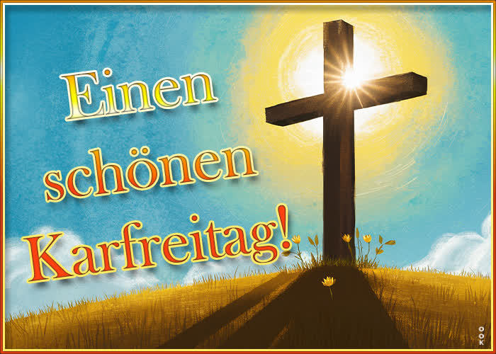 Postcard karfreitag