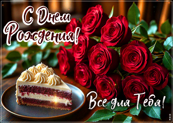 Picture классическая гиф-открытка, с днем рождения, все для тебя