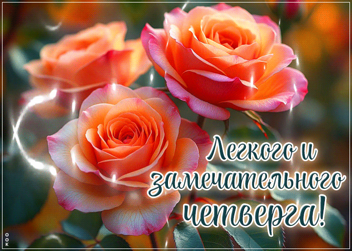 Postcard лёгкая открытка, хорошего четверга!