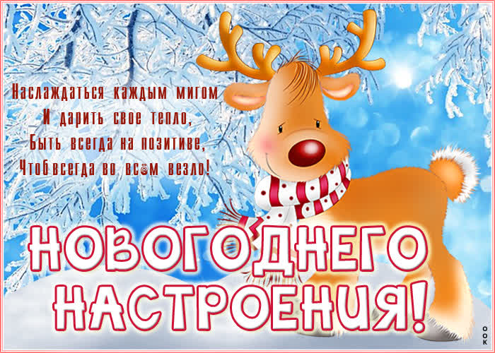 Картинка милая открытка новогоднего настроения