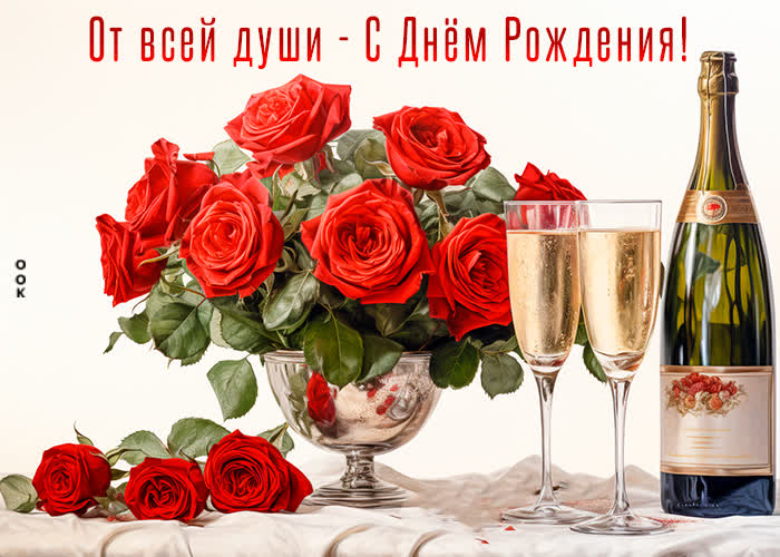 Postcard особенная открытка от всей души - с днем рождения