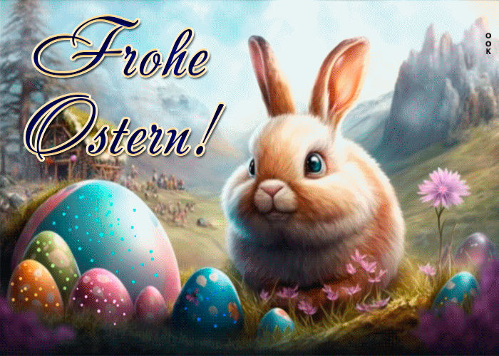 Postcard ostersonntag