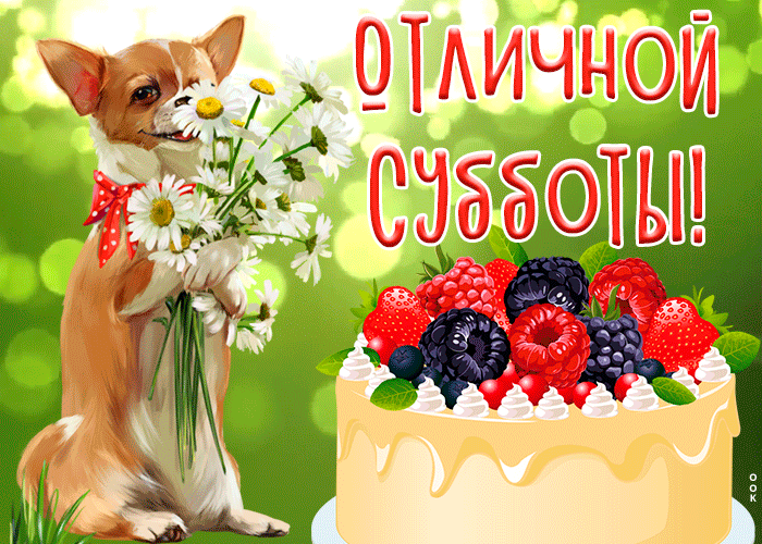 Открытка открытка отличной субботы