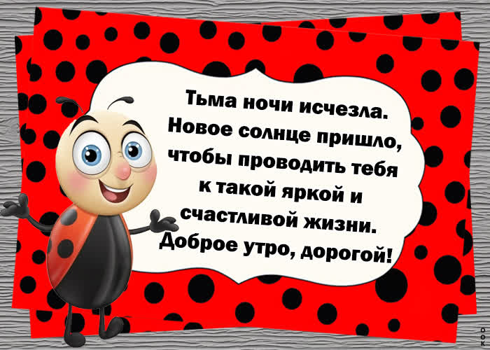 Postcard открытка с добрым утром, яркой и счастливой жизни