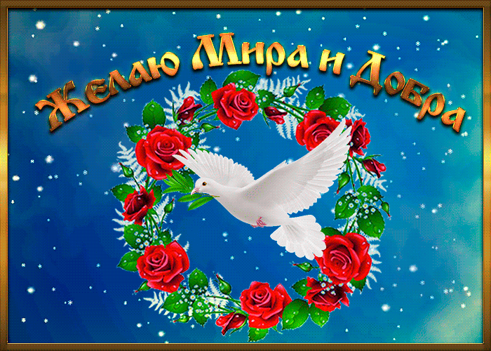 Открытка открытка с пожеланиями добра