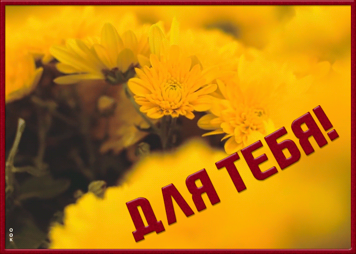 Открытка открытка с желтыми цветами