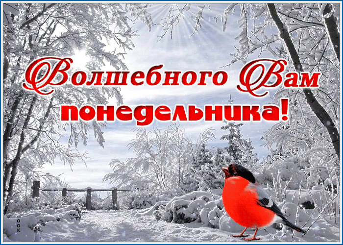 Открытка открытка волшебного понедельника