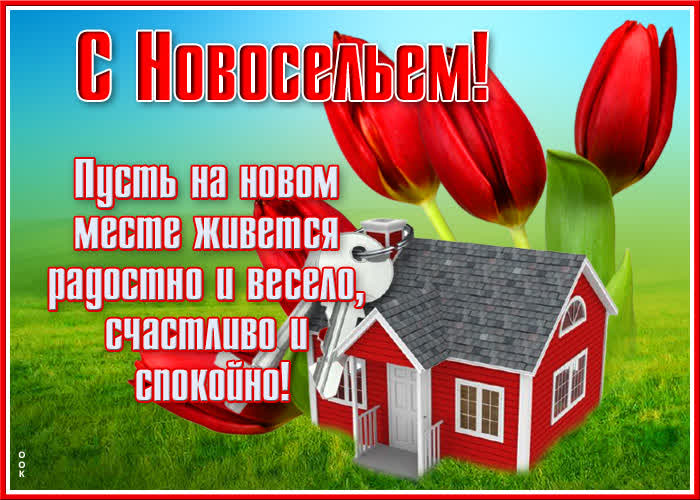 Картинка отличная картинка с новосельем