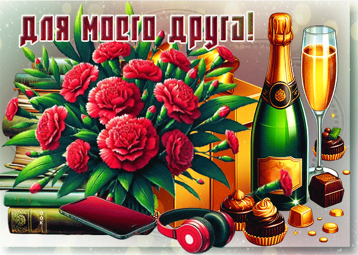 Picture полезная гиф-открытка, для моего друга