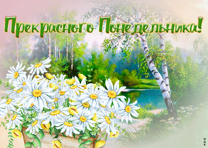 Картинка позитивная открытка с понедельником