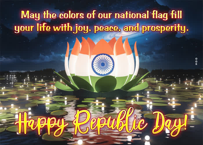 Postcard republic day