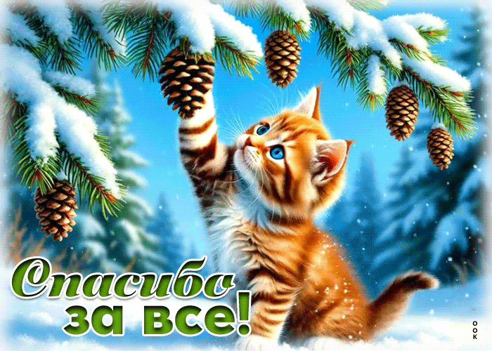 Picture снежная очаровательная гифка спасибо за все