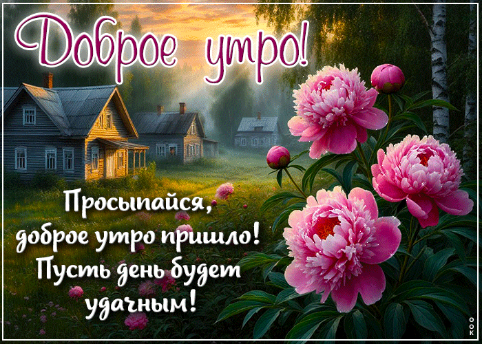 Picture солнечная гиф-открытка, просыпайся, доброе утро пришло