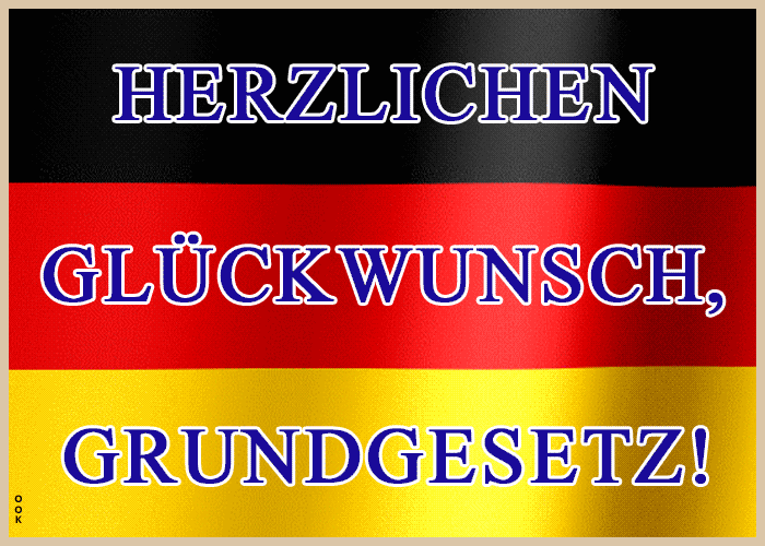 Postcard tag des grundgesetzes
