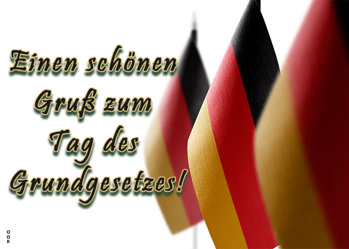 Postcard tag des grundgesetzes