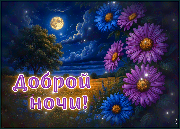 Postcard талантливая гиф-открытка, доброй ночки