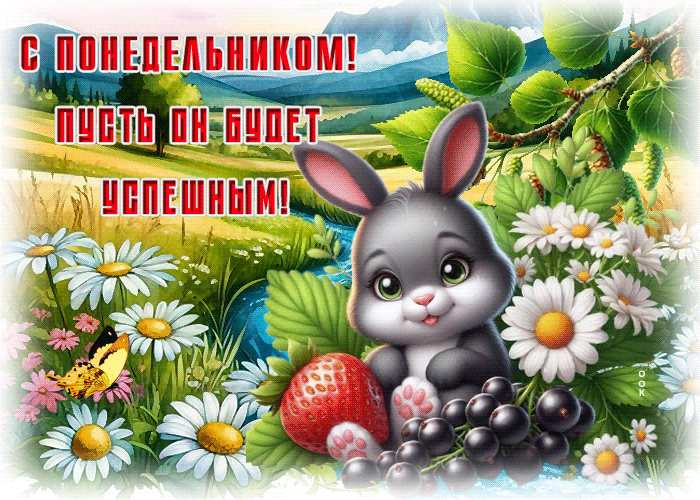 Picture талантливая гиф-открытка, пусть понедельник будет успешным