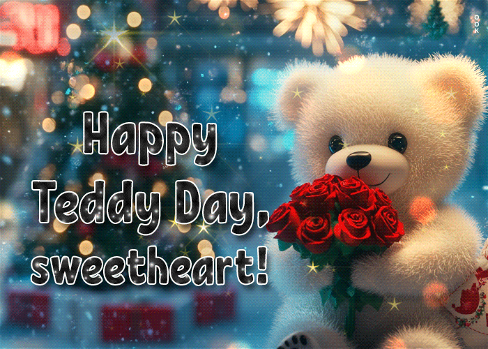 Postcard teddy day