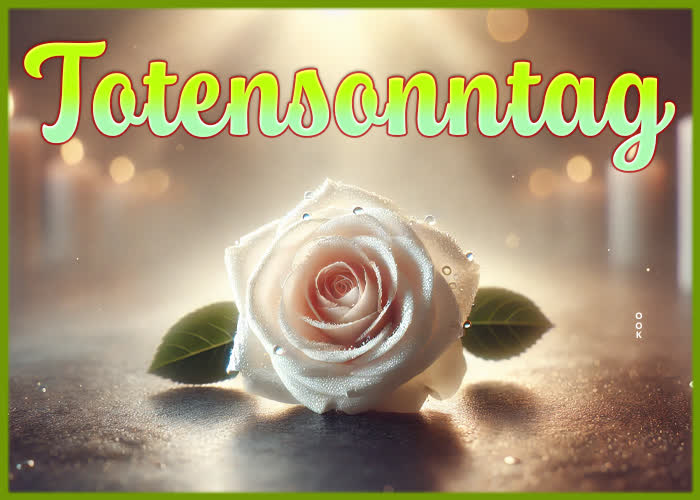 Postcard totensonntag