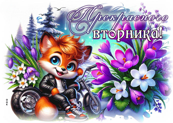 Picture творческая гиф-открытка, прекрасного вторника
