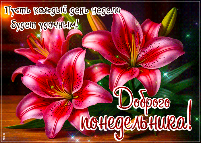 Picture тёплая открытка, доброго понедельника