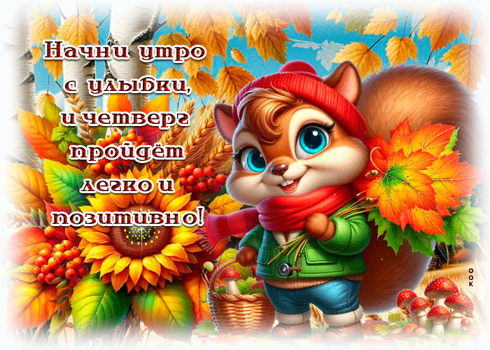 Picture тёплая открытка, уютного осеннего четверга