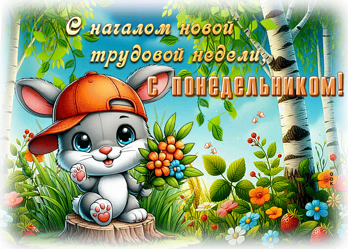 Picture удивительная гиф-открытка, с началом новой недели