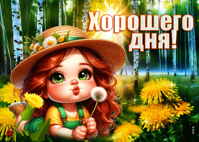 Picture уютная гиф-открытка, хорошего тебе денечка