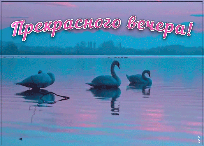 Картинка яркая открытка добрый вечер