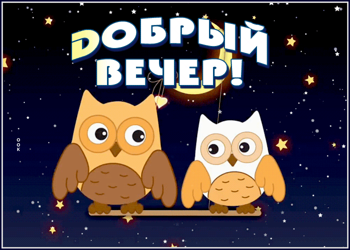 Картинка забавная открытка добрый вечер