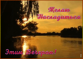 Картинка анимация добрый вечер