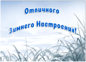 Картинка анимация отличного зимнего настроения