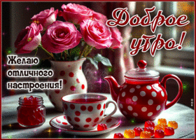 Picture благополучная гиф-открытка, доброго утра и отличного настроения