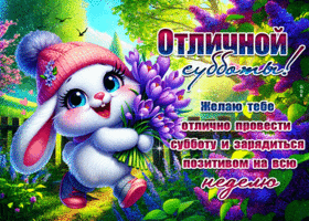 Picture благоуханная гиф-открытка, желает чудесно провести субботу