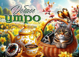 Postcard блистательнейшая гиф-открытка, с добрым утром, море улыбок в этот день