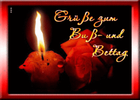 Postcard buß- und bettag