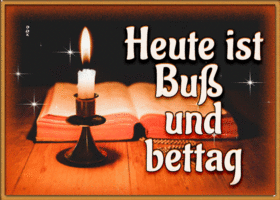 Postcard buß- und bettag
