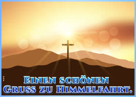 Postcard christi himmelfahrt