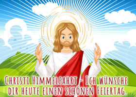 Postcard christi himmelfahrt