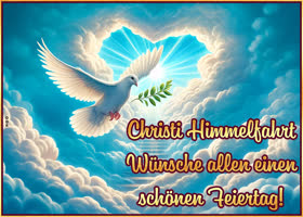 Postcard christi himmelfahrt