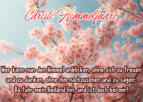 Postcard christi himmelfahrt