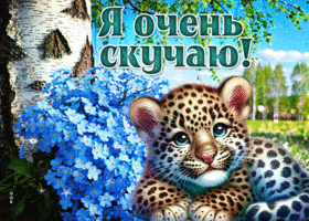 Picture чудесная гиф-открытка, я очень скучаю