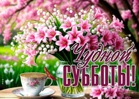 Picture дивная гиф-открытка, чудной субботы