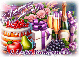 Picture добродушная гиф-открытка, с наилучшими пожеланиями, с праздником